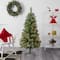 5ft. Pre-Lit Wisconsin Slim Snow Tip Pine Artificial Christmas Tree with Clear LED Lights